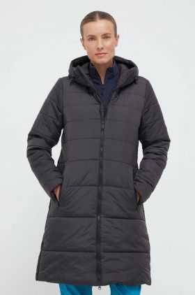 Jack Wolfskin geaca femei, culoarea negru, de iarna