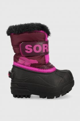 Sorel cizme de iarna copii Toddler culoarea violet