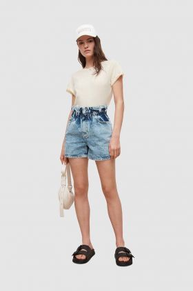 AllSaints tricou din bumbac culoarea alb