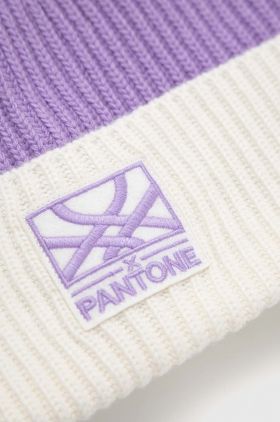 United Colors of Benetton caciula din amestec de lana X Pantone culoarea violet,