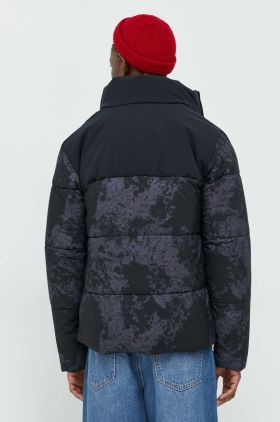 Champion geacă bărbați, culoarea negru, de tranziție, oversize 218086-WRE/ALL/NB