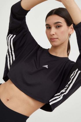 adidas mânecă lungă de antrenament Hyperglam culoarea negru