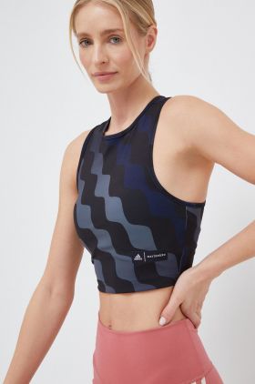 adidas Performance top de antrenament Marimekko culoarea negru