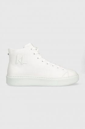 Karl Lagerfeld sneakers din piele Kl52265 Maxi Kup culoarea alb