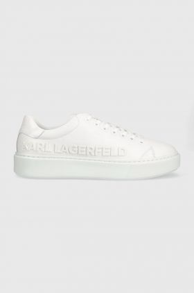 Karl Lagerfeld sneakers din piele MAXI KUP culoarea alb KL52225