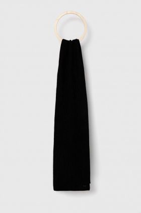 Michael Kors esarfa din amestec de lana culoarea negru, neted
