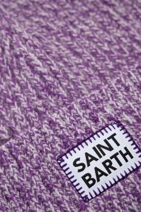 MC2 Saint Barth caciula de lana culoarea violet, de lana, din tricot gros