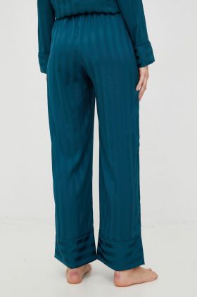 Abercrombie & Fitch pantaloni de pijama femei, culoarea verde