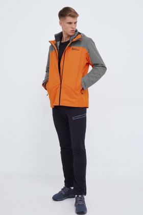 Jack Wolfskin geacă outdoor Taubenberg 3in1 culoarea portocaliu