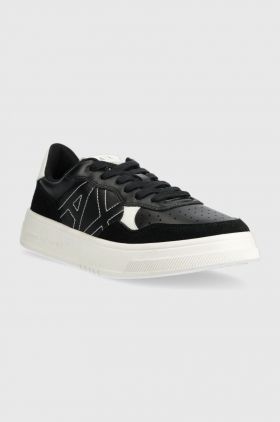 Armani Exchange sneakers , culoarea negru