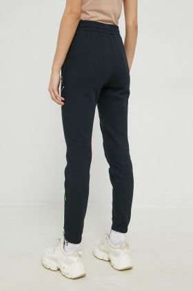 Ellesse pantaloni de trening femei, culoarea negru, cu imprimeu