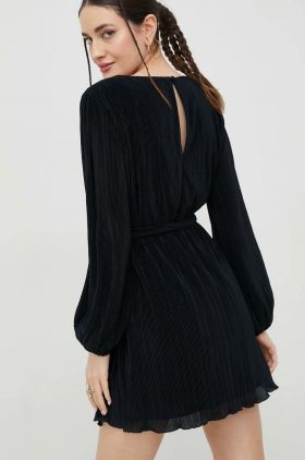 Abercrombie & Fitch rochie culoarea negru, mini, oversize