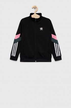 adidas Originals bluza copii culoarea negru, cu imprimeu