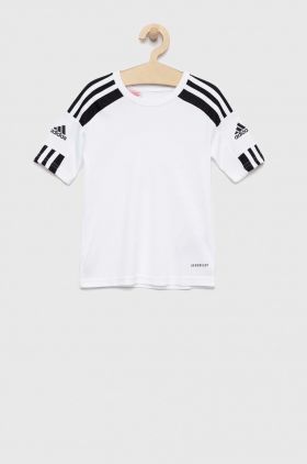 Adidas Performance tricou copii culoarea alb, cu imprimeu