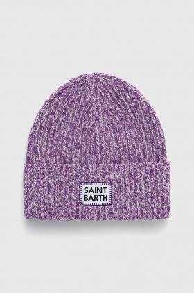 MC2 Saint Barth caciula de lana culoarea violet, de lana, din tricot gros