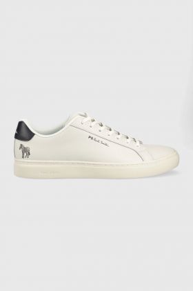 PS Paul Smith sneakers din piele rex , culoarea alb