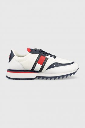 Tommy Jeans sneakers Treck Cleat culoarea alb