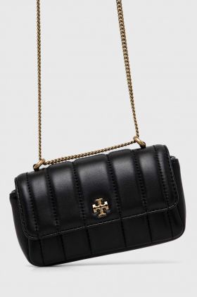 Tory Burch poseta de piele culoarea negru