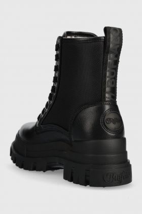 Buffalo bocanci aspha com2 femei, culoarea negru, cu platforma