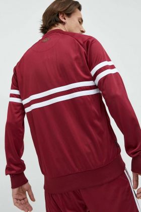 Unfair Athletics bluza barbati, culoarea bordo, cu imprimeu