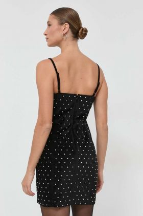 MICHAEL Michael Kors rochie culoarea negru, mini, mulata