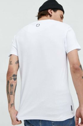 Unfair Athletics tricou din bumbac culoarea alb, cu imprimeu