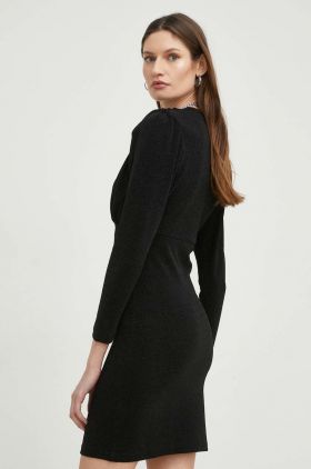 Answear Lab rochie culoarea negru, mini, mulata