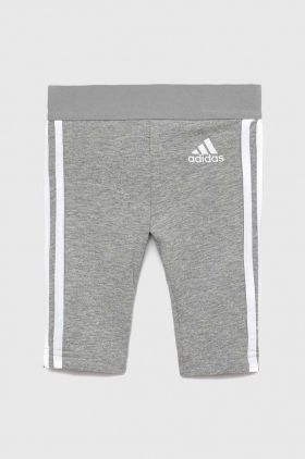 Adidas leggins copii culoarea gri, cu imprimeu