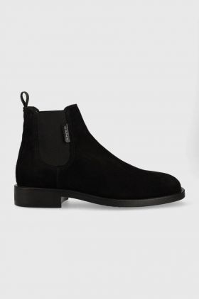 Gant botine din piele intoarsa Brockwill barbati, culoarea negru