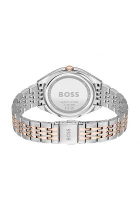 BOSS ceas 1502641 femei, culoarea argintiu