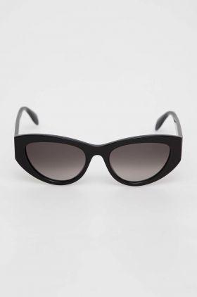 Alexander McQueen ochelari de soare AM0377S femei, culoarea negru