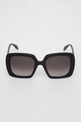 Alexander McQueen ochelari de soare AM0378S femei, culoarea negru