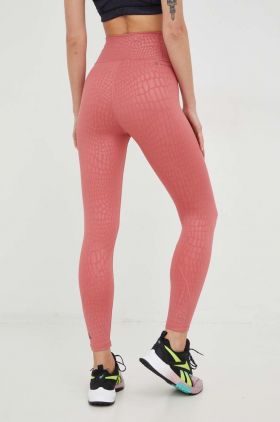 Adidas Performance leggins de antrenament Optime femei, culoarea roz, modelator