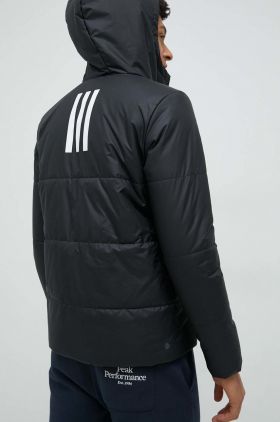 adidas geaca barbati, culoarea negru, de tranzitie