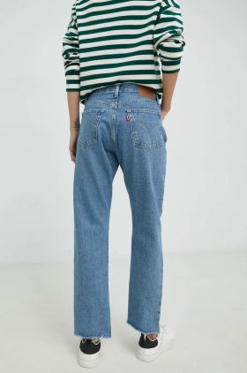 Levi's jeansi 501 Original Cropped femei high waist