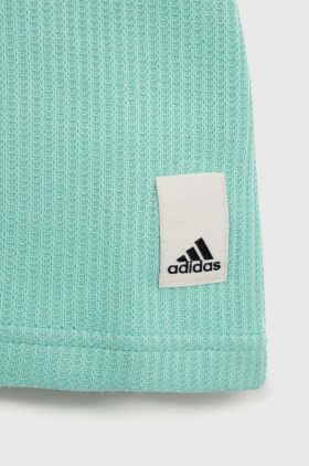 Adidas tricou de bumbac pentru copii culoarea turcoaz