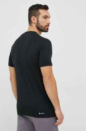 adidas Performance tricou de antrenament culoarea negru, cu imprimeu IB8273