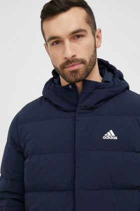 adidas geacă de puf bărbați, culoarea bleumarin, de iarnă HG8750