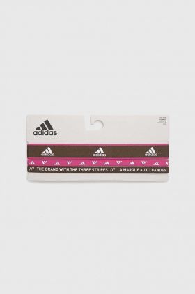 Adidas Performance bentite de antrenament 3-pack culoarea roz