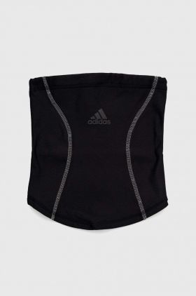 Adidas Performance fular impletit culoarea negru, cu imprimeu