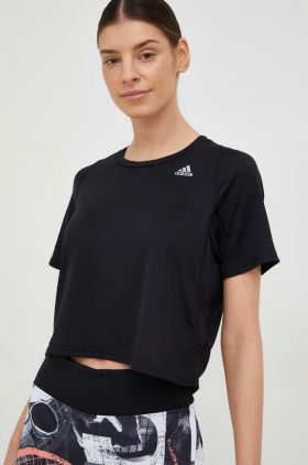 Adidas Performance tricou de alergare Fast culoarea negru