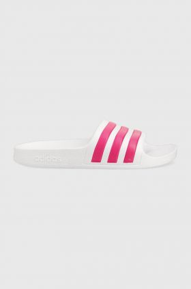 Adidas slapi copii ADILETTE AQUA K culoarea alb