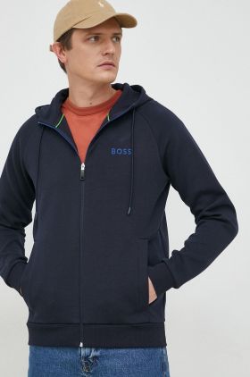 BOSS bluza BOSS GREEN barbati, cu glugă, cu imprimeu