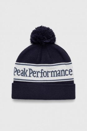 Peak Performance caciula culoarea negru, din tricot gros