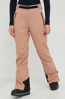 4F pantaloni de schi culoarea bej