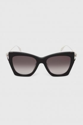 Alexander McQueen ochelari de soare femei, culoarea argintiu