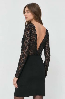 Morgan rochie culoarea negru, mini, drept