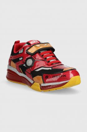 Geox sneakers pentru copii x Marvel culoarea rosu