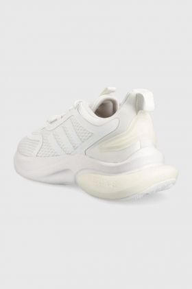 adidas sneakers pentru alergat AlphaBounce + culoarea alb HP6143