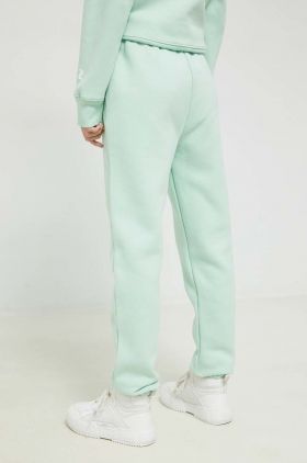 Juicy Couture pantaloni de trening femei, culoarea verde, cu imprimeu